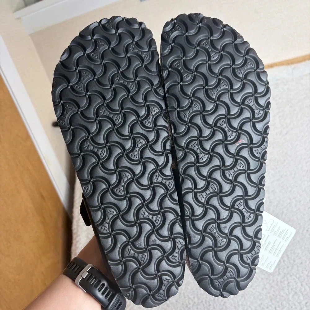 Birkenstock Gizeh Birko-Flor Black Thong Sandal Mens 8 Women 10 EU 41 NEW no box